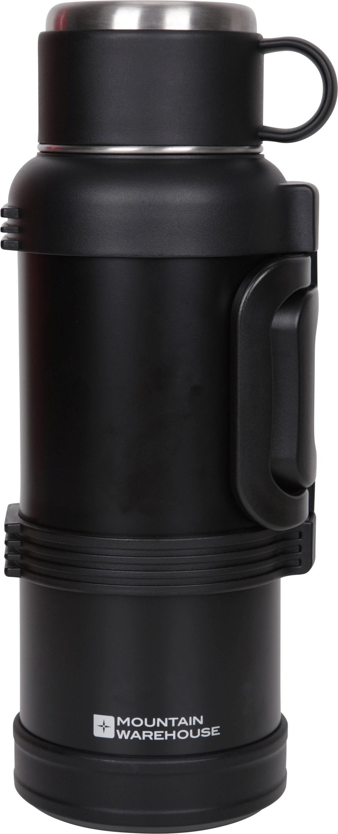 Mountain Warehouse - "Camping" Flasche und Tasse Set (Schwarz)