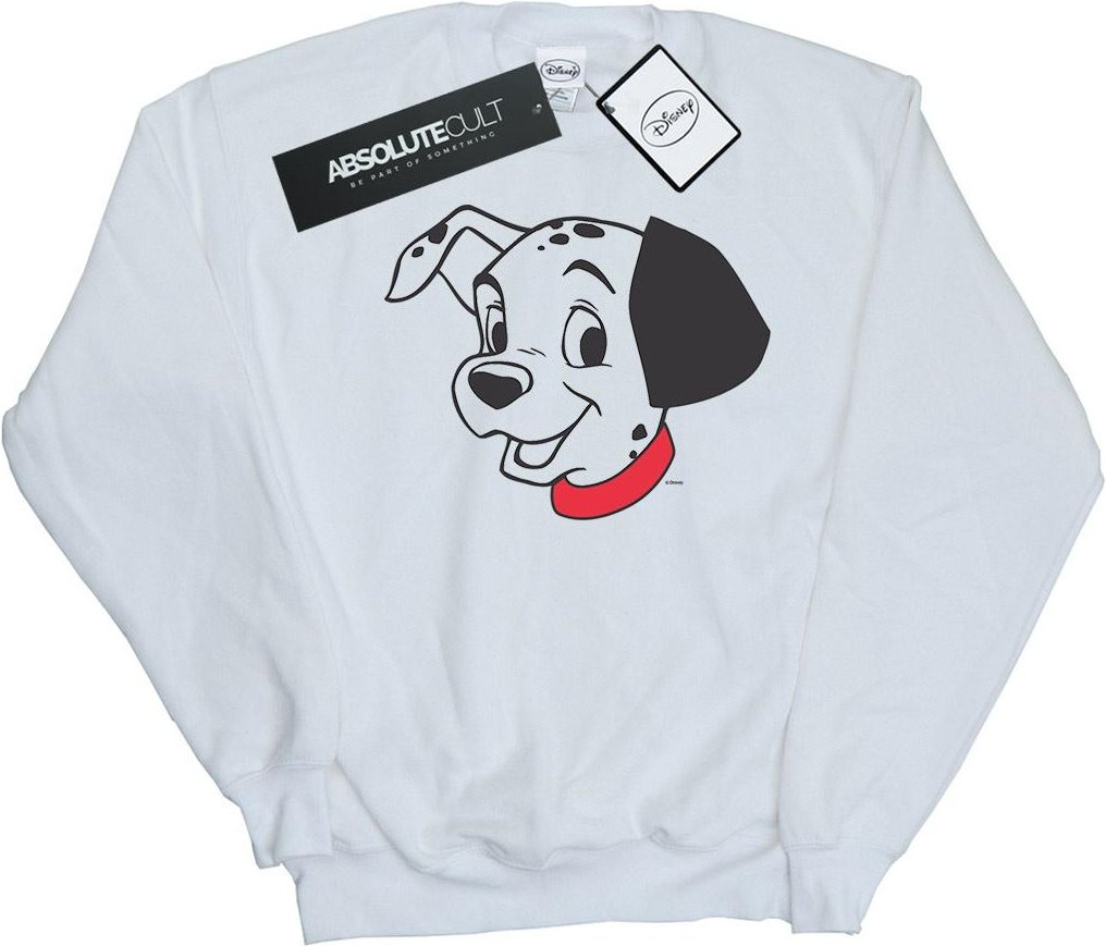 Disney - "101 Dalmatians Dalmatian Head" Sweatshirt für Damen (Weiß)