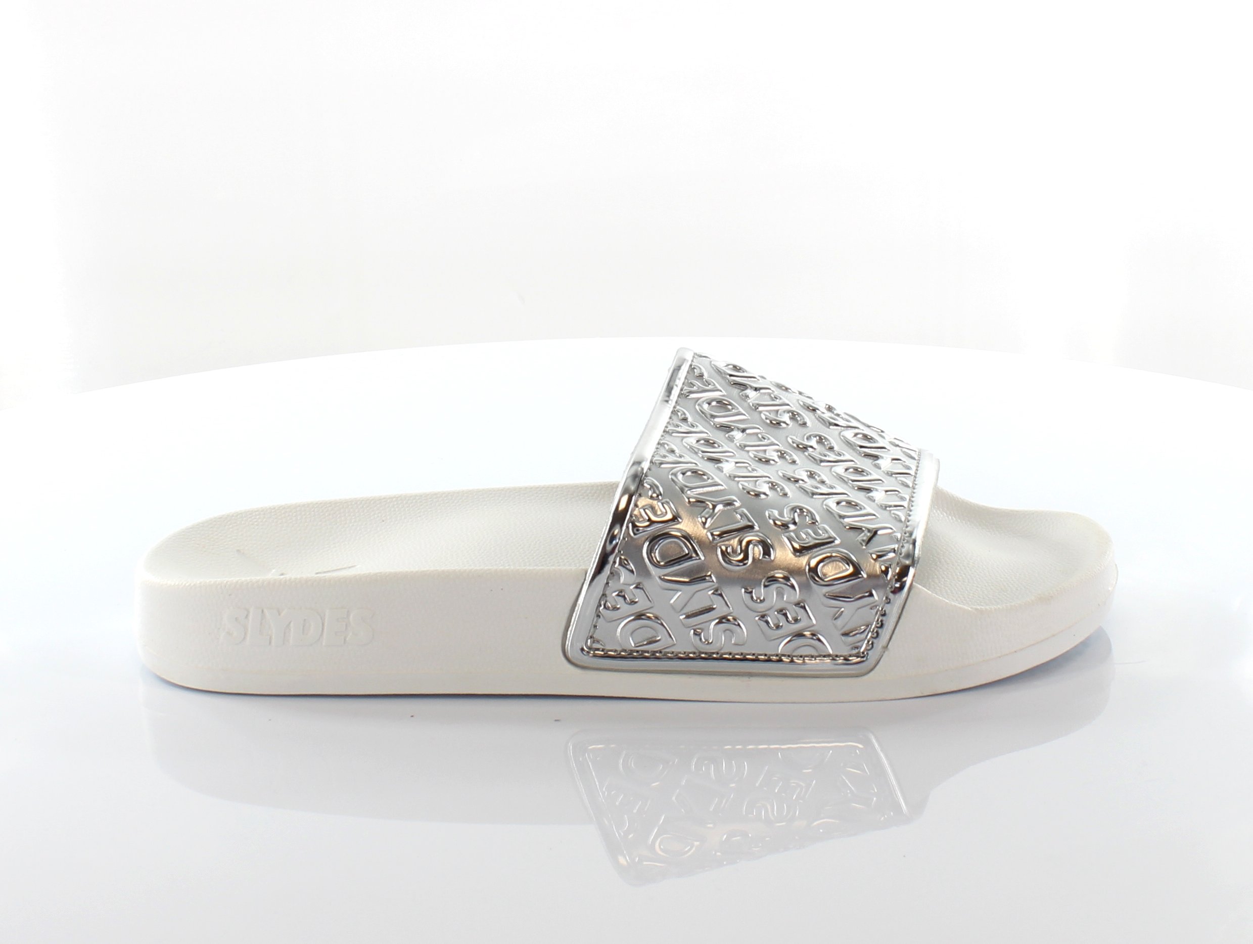 Slydes Sky Womens White/Silber Sliders