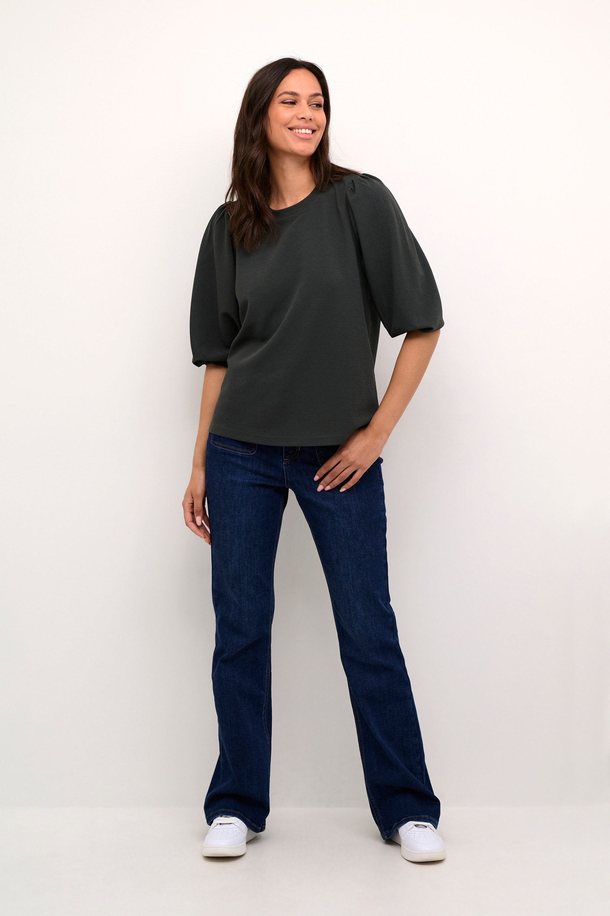 Langarm-Shirt Regular fit black