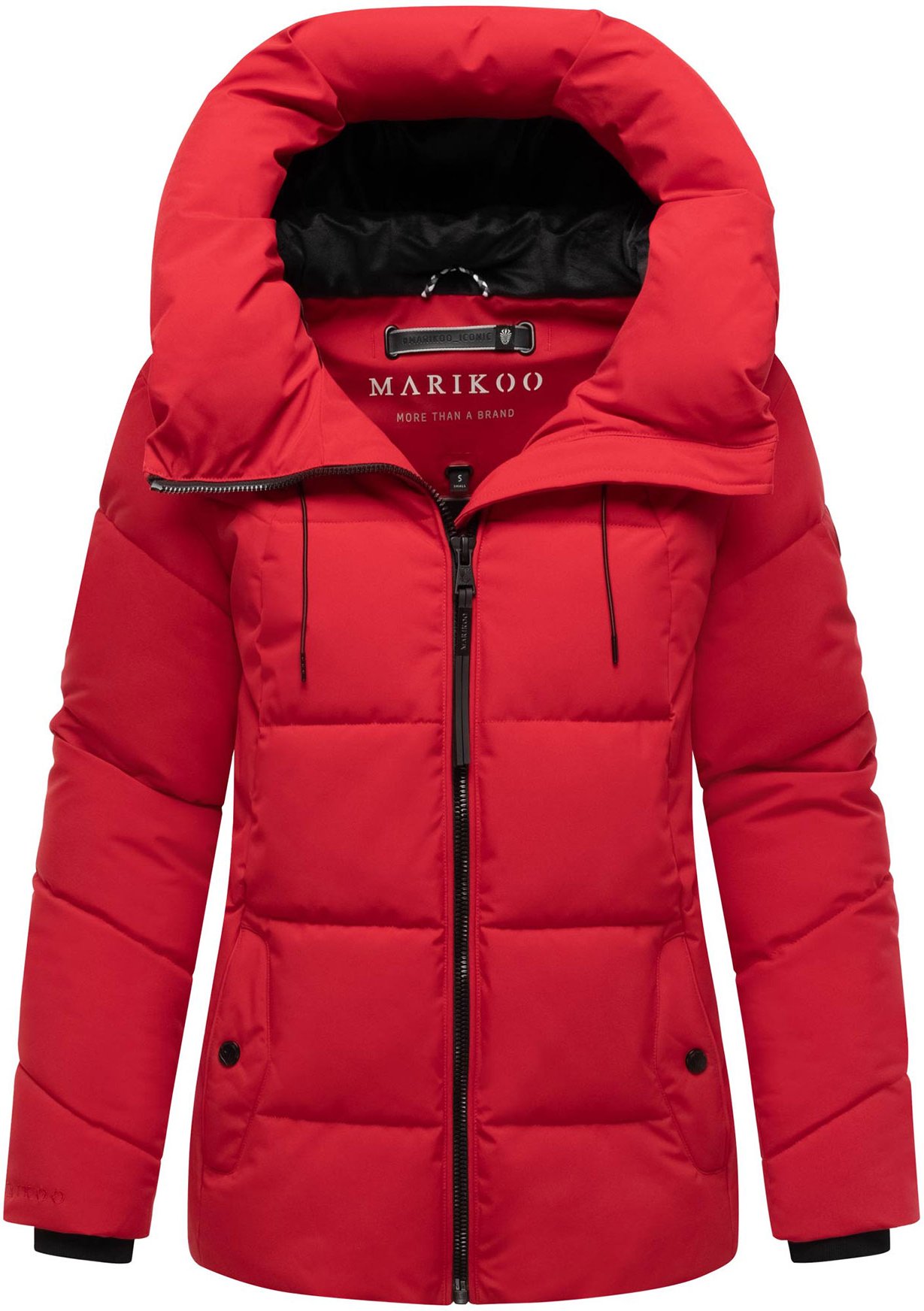 Marikoo Damen Winter Steppjacke Kuscheltatze XVI mit Kapuze