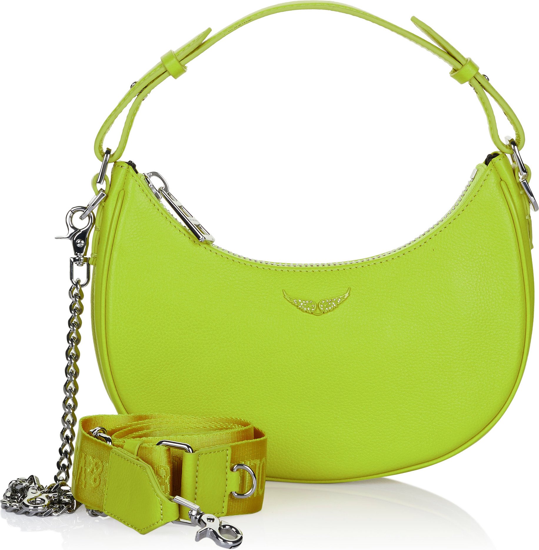 Zadig Voltaire Moonrock Grained Tasche grün