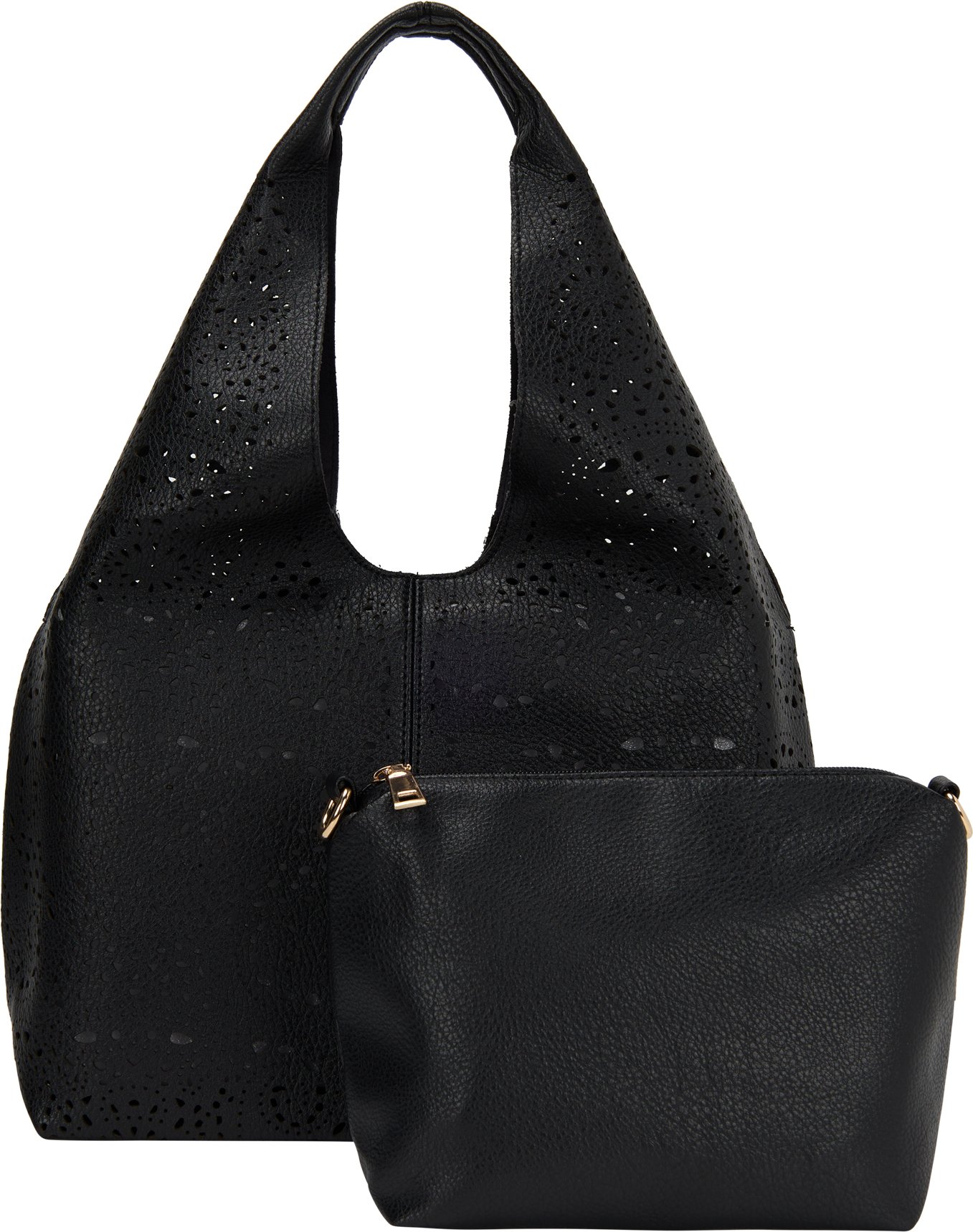 usha 2-IN-1-Tragetaschen-Set 2-IN-1-Tragetaschen-Set Frauen Schwarz