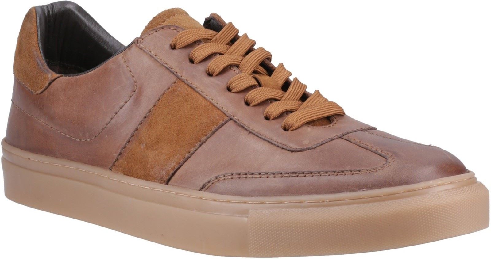 Thumbnail - Hush Puppies Riley Wildleder Herren Tan Sneakers