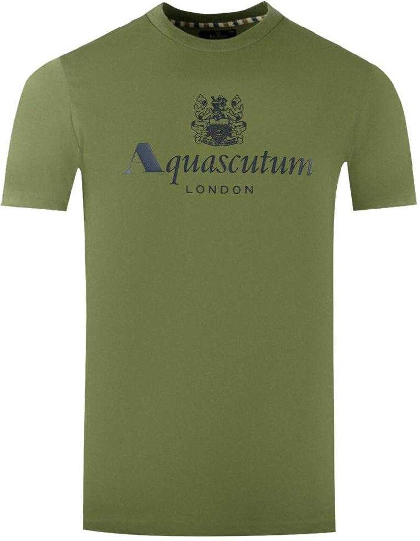 Aquascutum Herren London Aldis Logo T-Shirt (Grün)