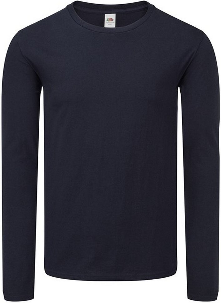 Fruit Of The Loom Herren Iconic 150 Langarm T-Shirt (Deep Navy)