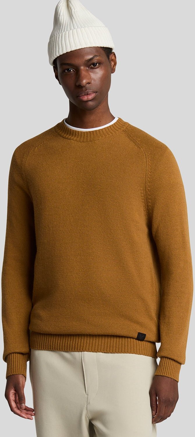 Lyle & Scott Strickpullover mit Rundhalsausschnitt - Gelb