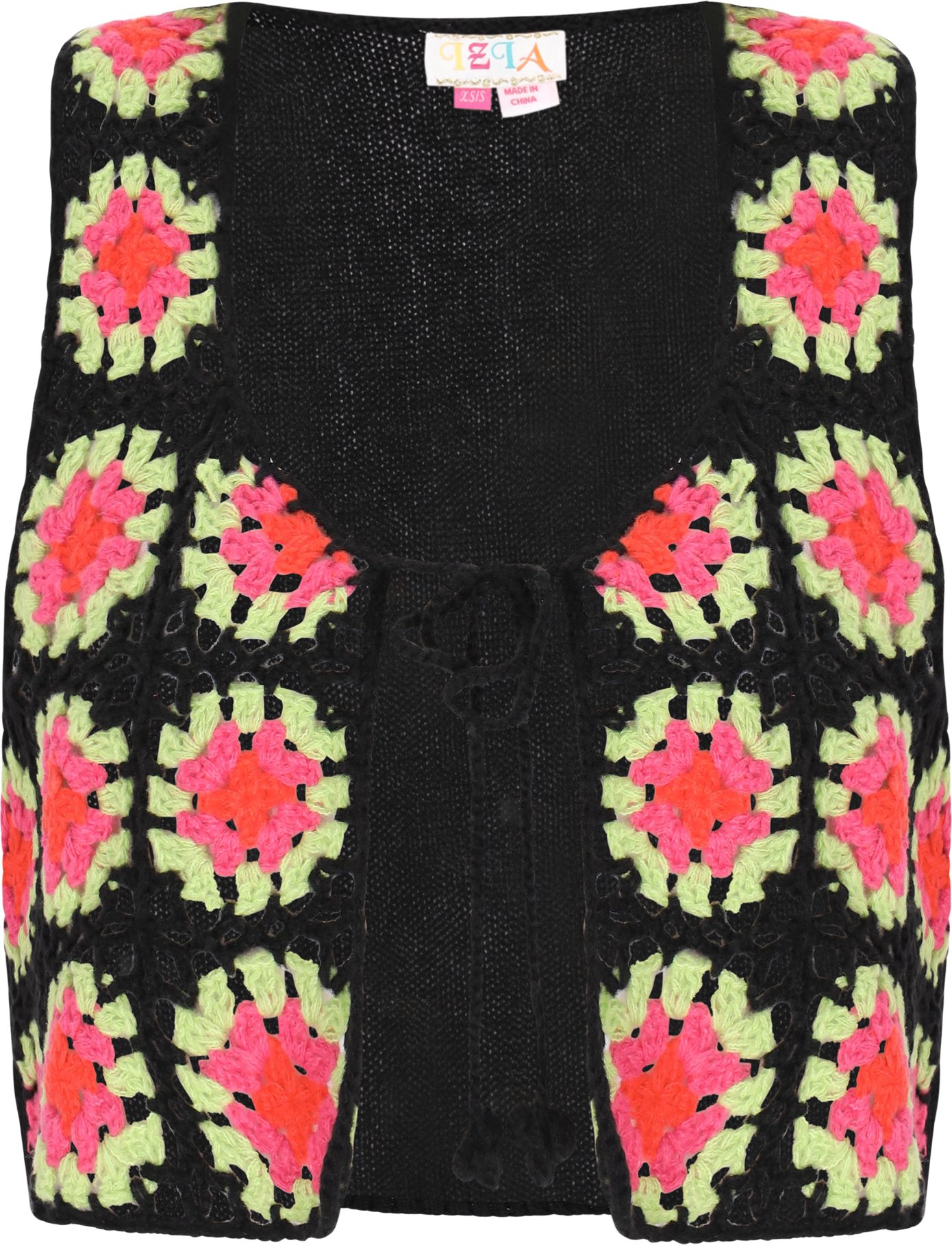 IZIA Weste Frauen schwarz mehrfarbig