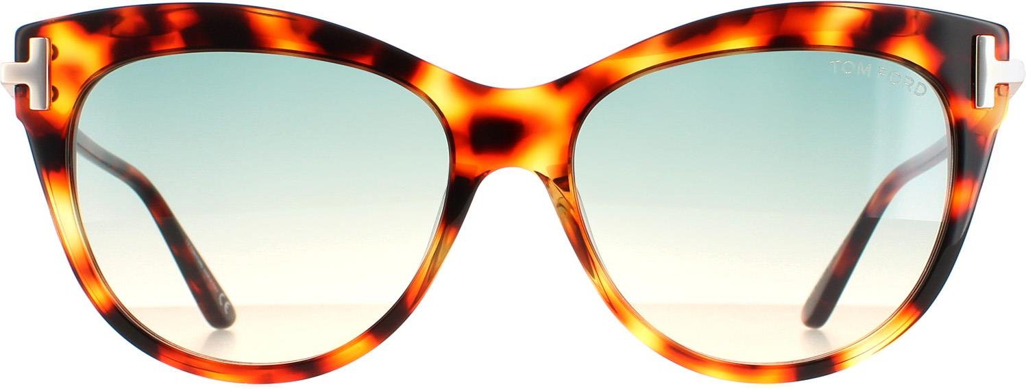 Tom Ford Cat Eye Damen Havanna Grün Farbverlauf Kira FT0821