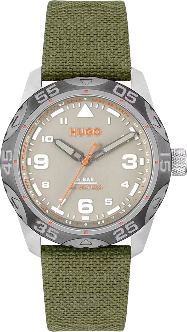 Hugo Herrenuhr Quartz Grau