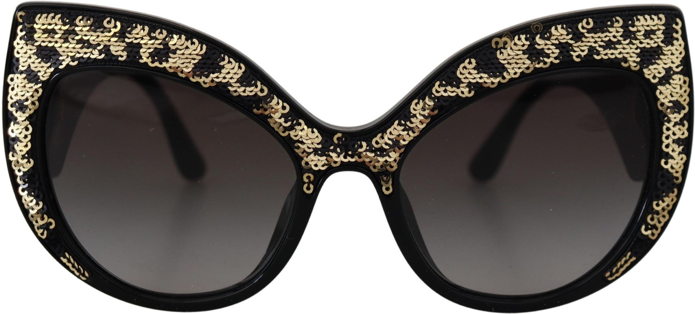 Dolce & Gabbana Black Gold Paillettenschmetterling Polarisierende DG4326 Damen Sonnenbrille