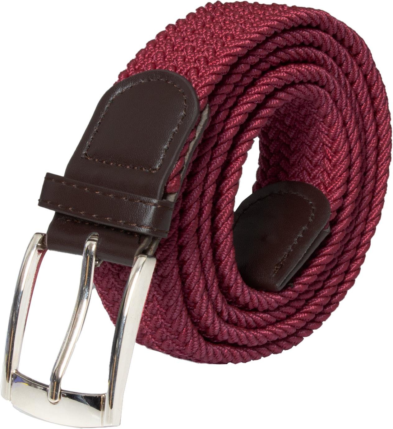 Enzo Unisex-Gürtel - Burgunderrot