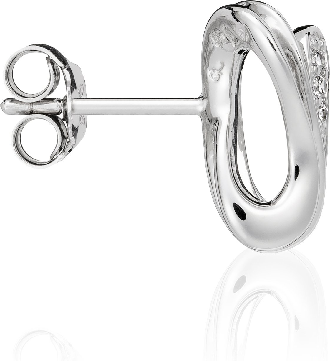 Orphelia Damen 925 Sterling Silber Ohrstecker - Silber ZO-5016