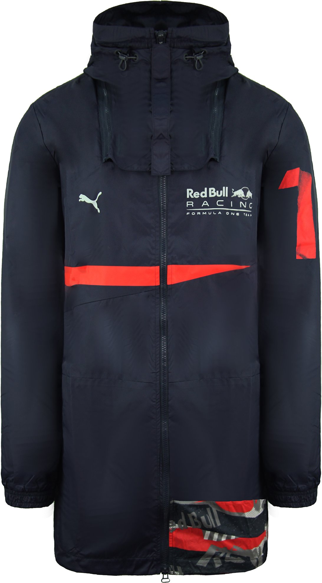 Puma Red Bull Racing RCT Long Sleeve Reißverschluss UP Navy Blue Herren Long Jacket 577760 01