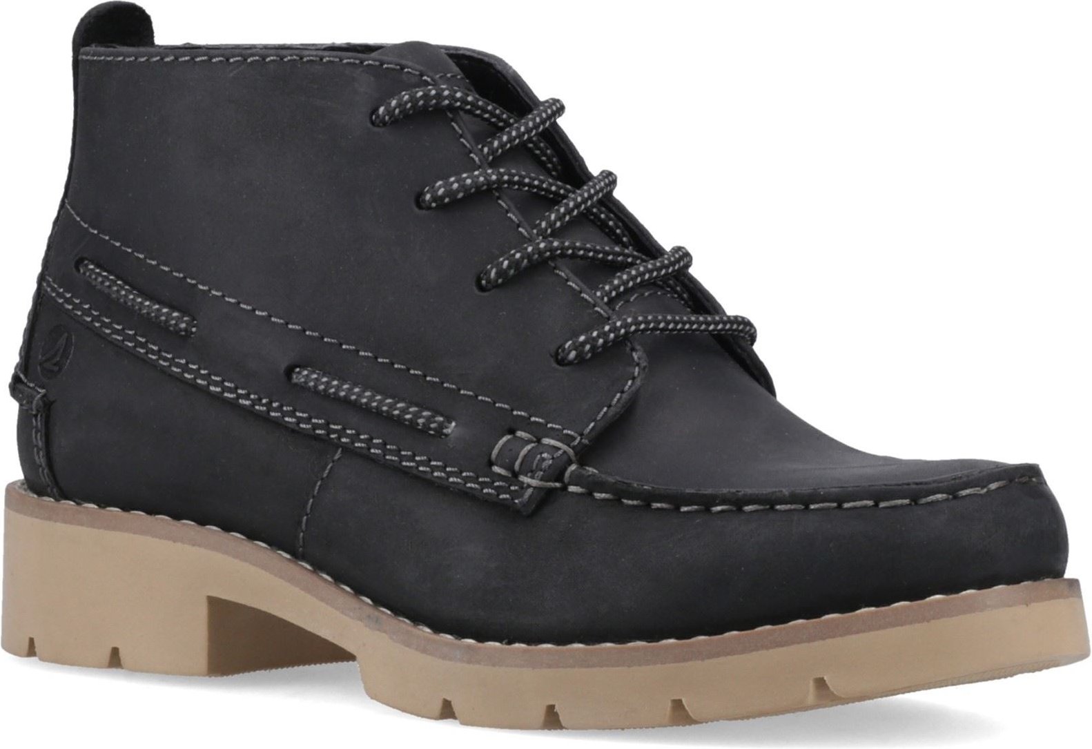 Sperry Savanna Leder Damen Stiefel Schwarz