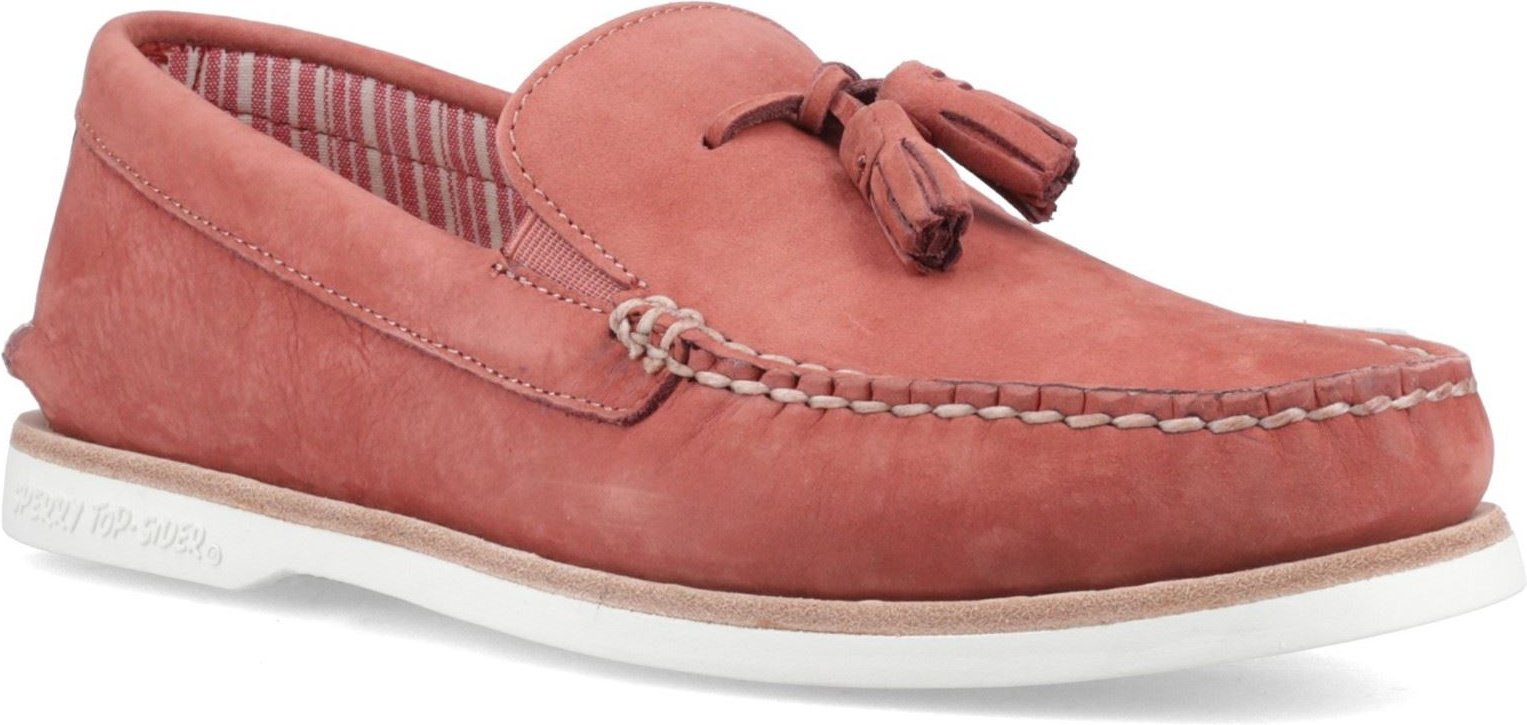 Sperry Authentic Original Herren Rote Leder Loafer