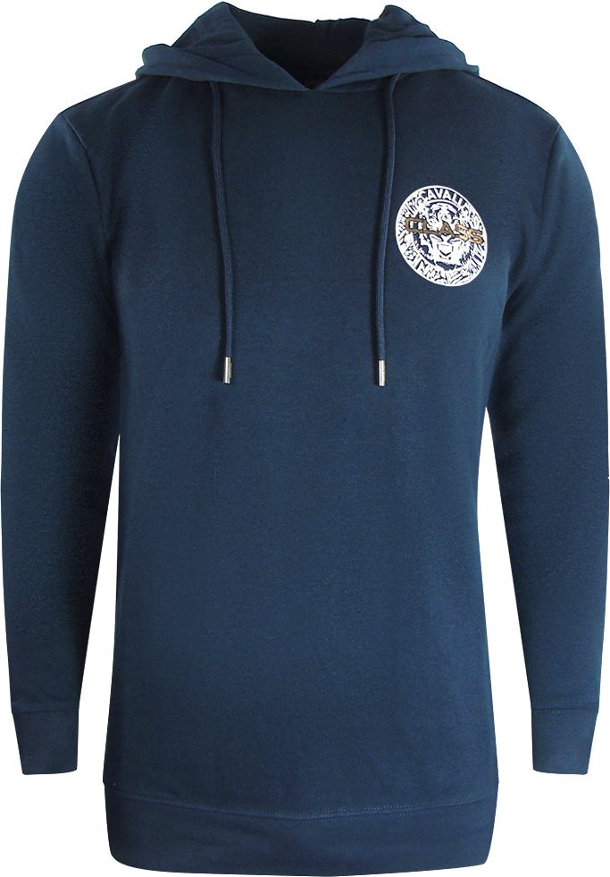 Thumbnail - Cavalli Class Kapuzenpullover in Marineblau mit grossem Kreis-Design