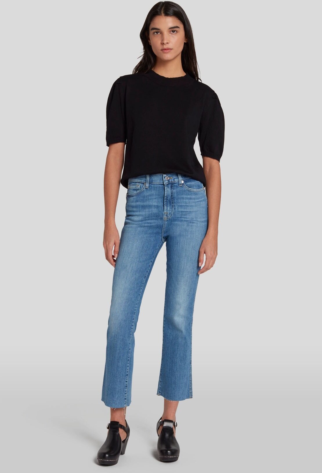 Damen Jeans Hw Slim Kick Bootcut Fit