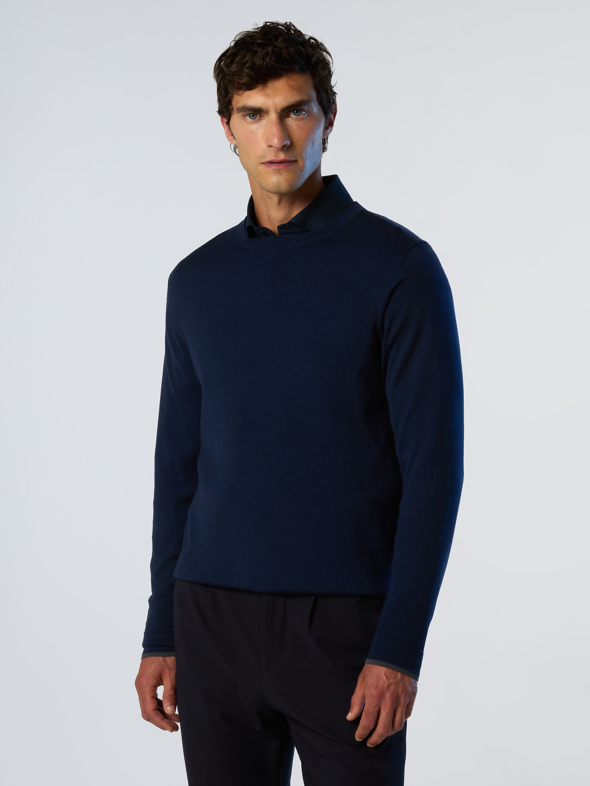 North Sails Pullover Rundhalsausschnitt mit Schlitzen