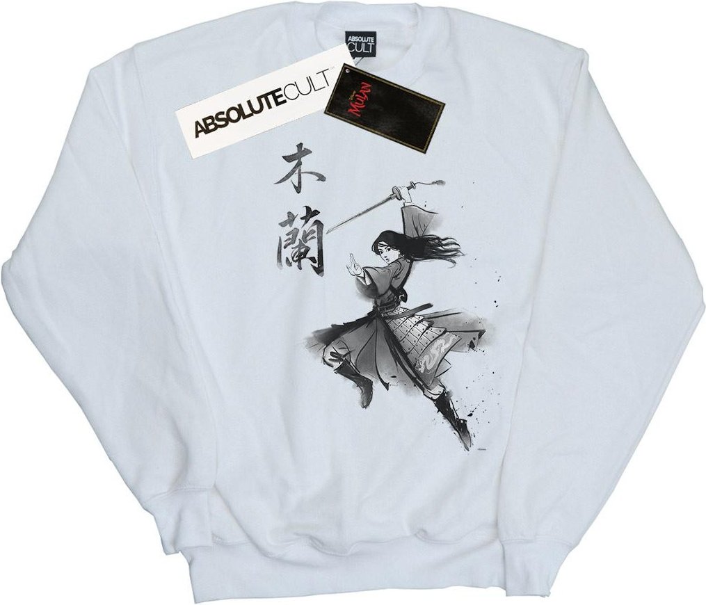 Disney - "Mulan Movie Sword Jump" Sweatshirt für Mädchen (Weiß)
