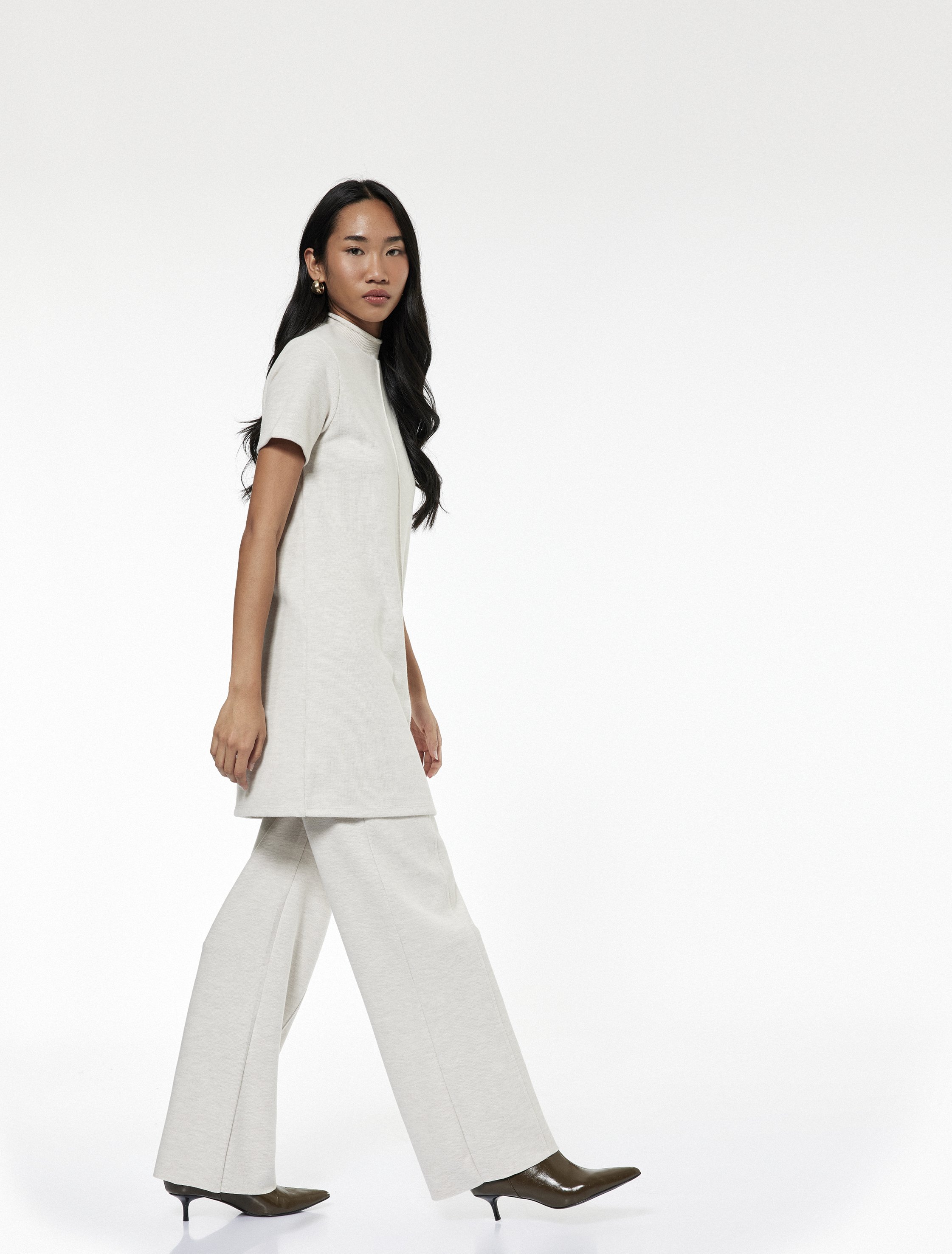 Koton HOSEN Nervur Detail Wide Leg Hose