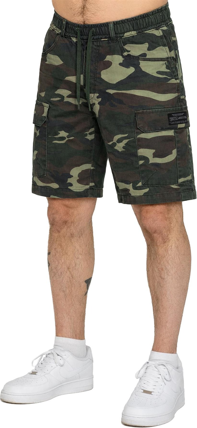 Enzo | Herren Camouflage Cargo-Shorts