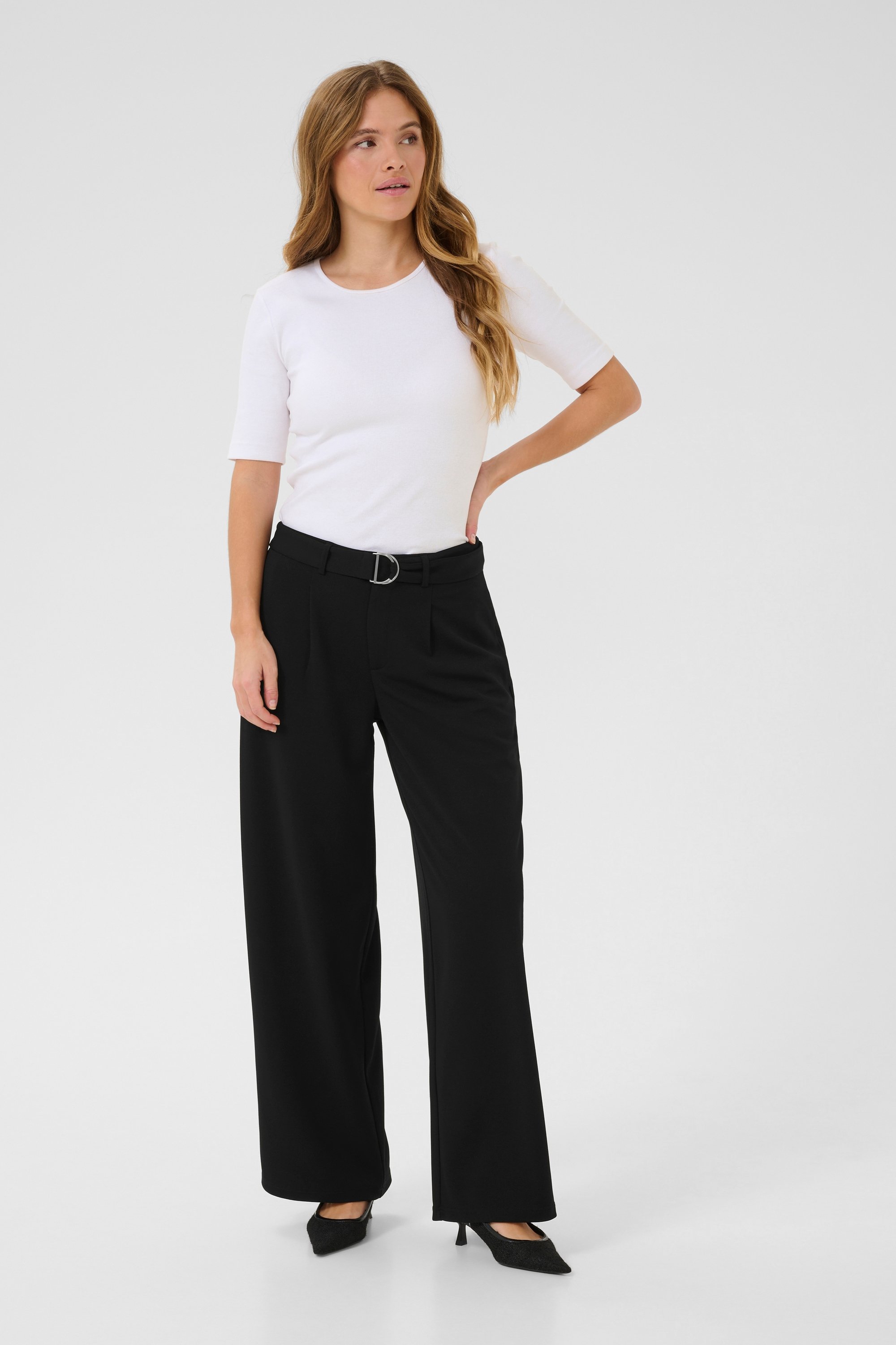 Pants Suiting Regular fit Black