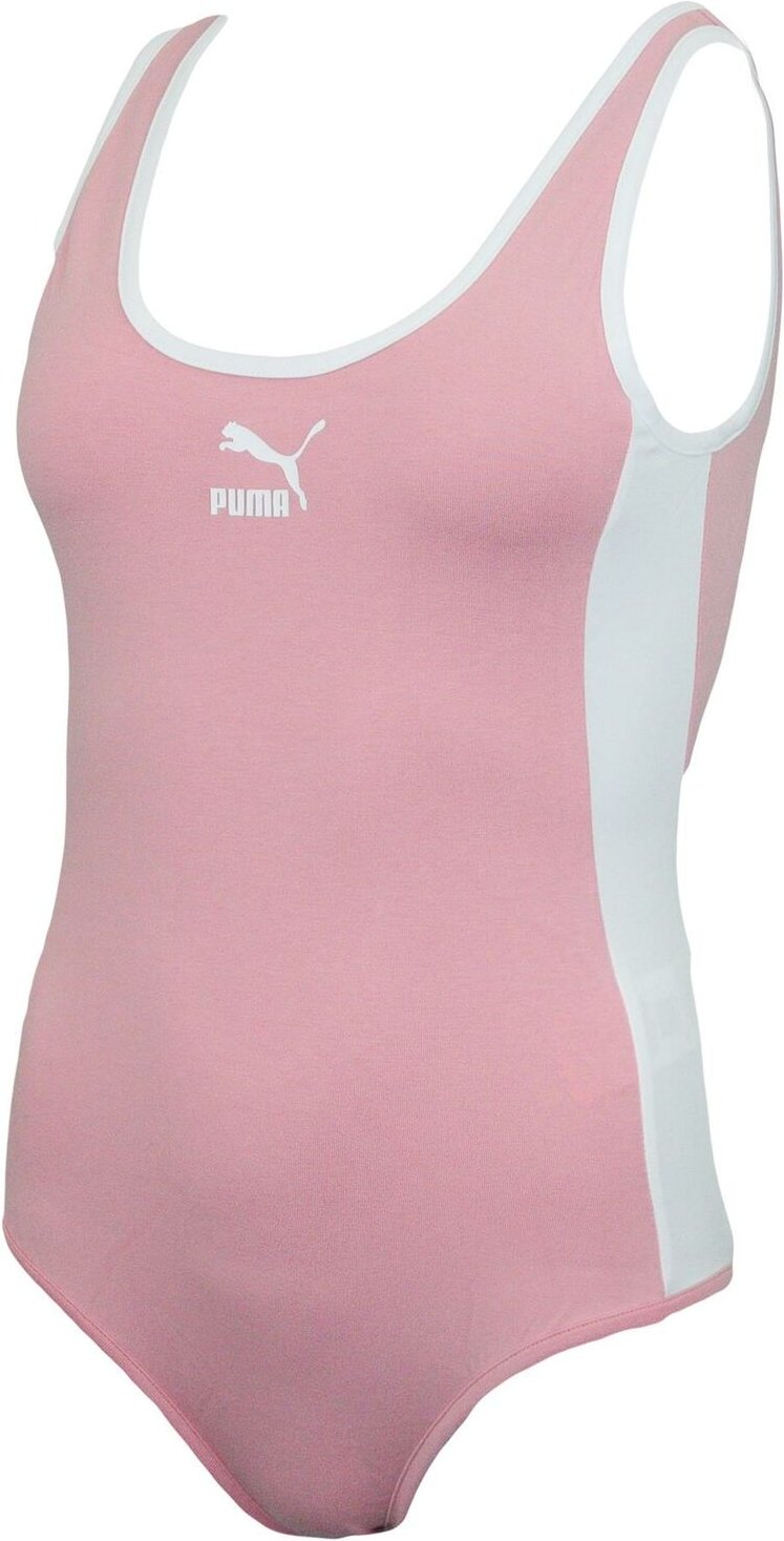 Puma Womens Classics T7 BodySuit Tank Top Pink 579931 44