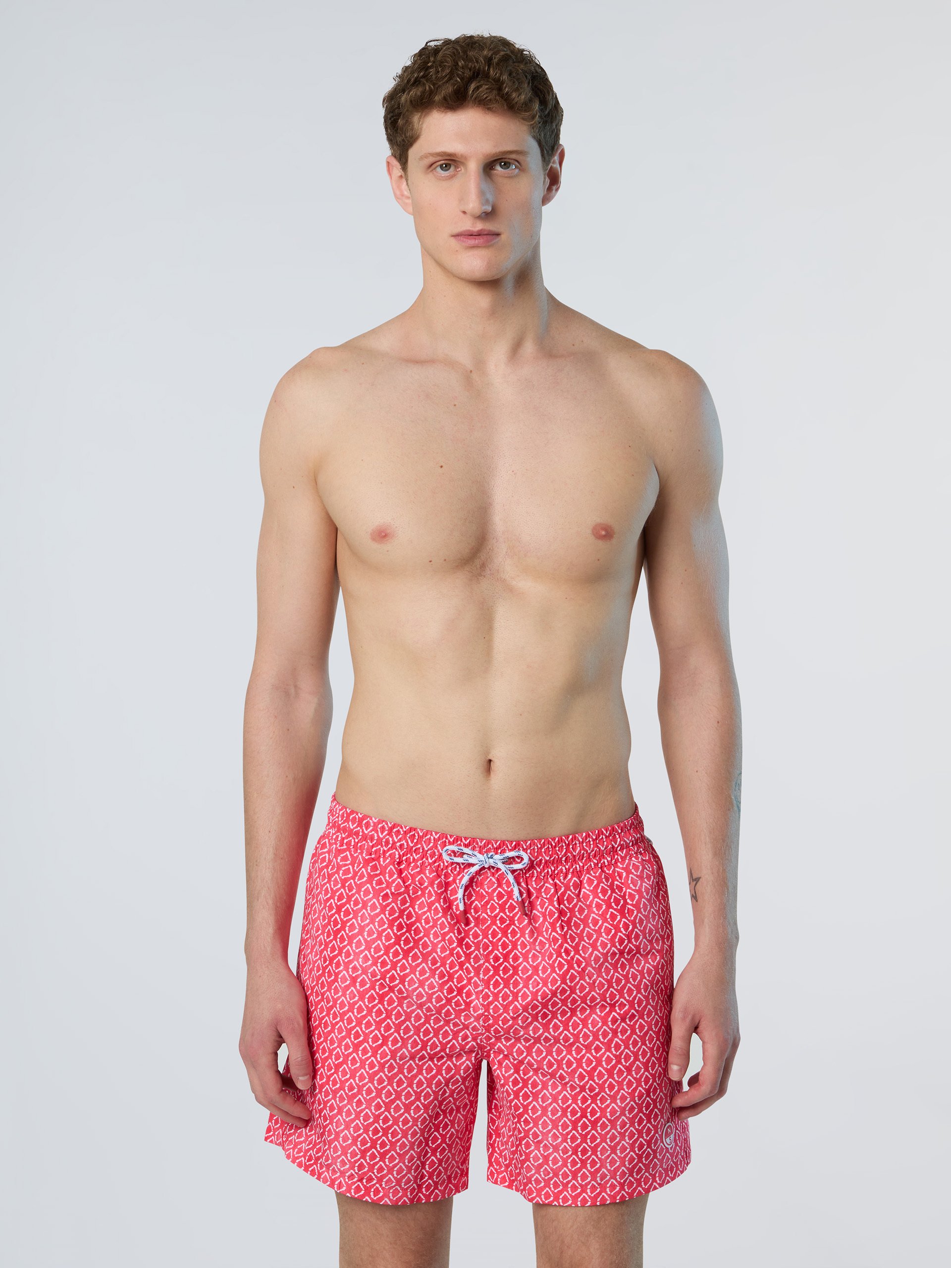 North Sails Badeshorts Bedrucktes Pfirsichleder