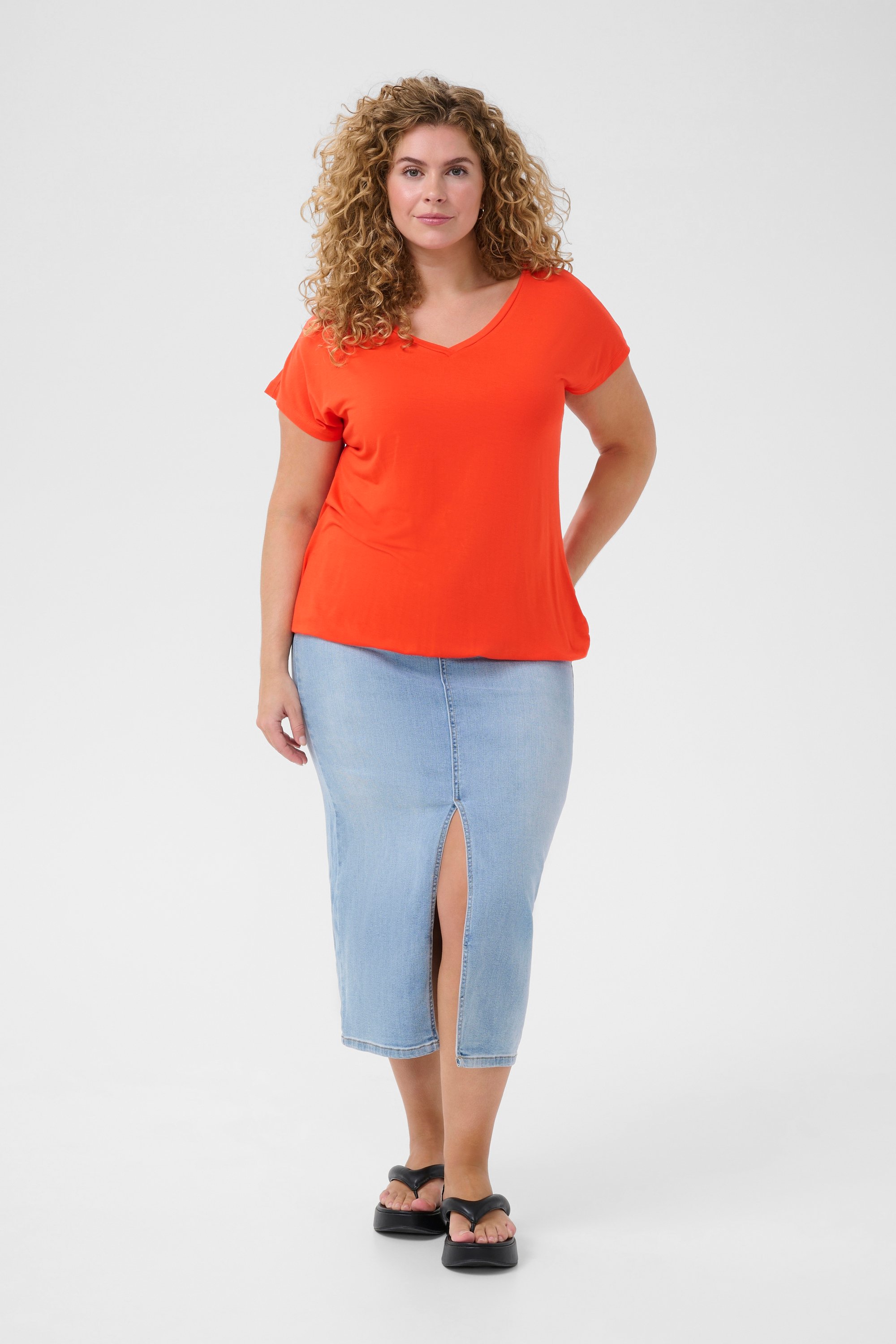 T-shirt Loose fit Grenadine orange