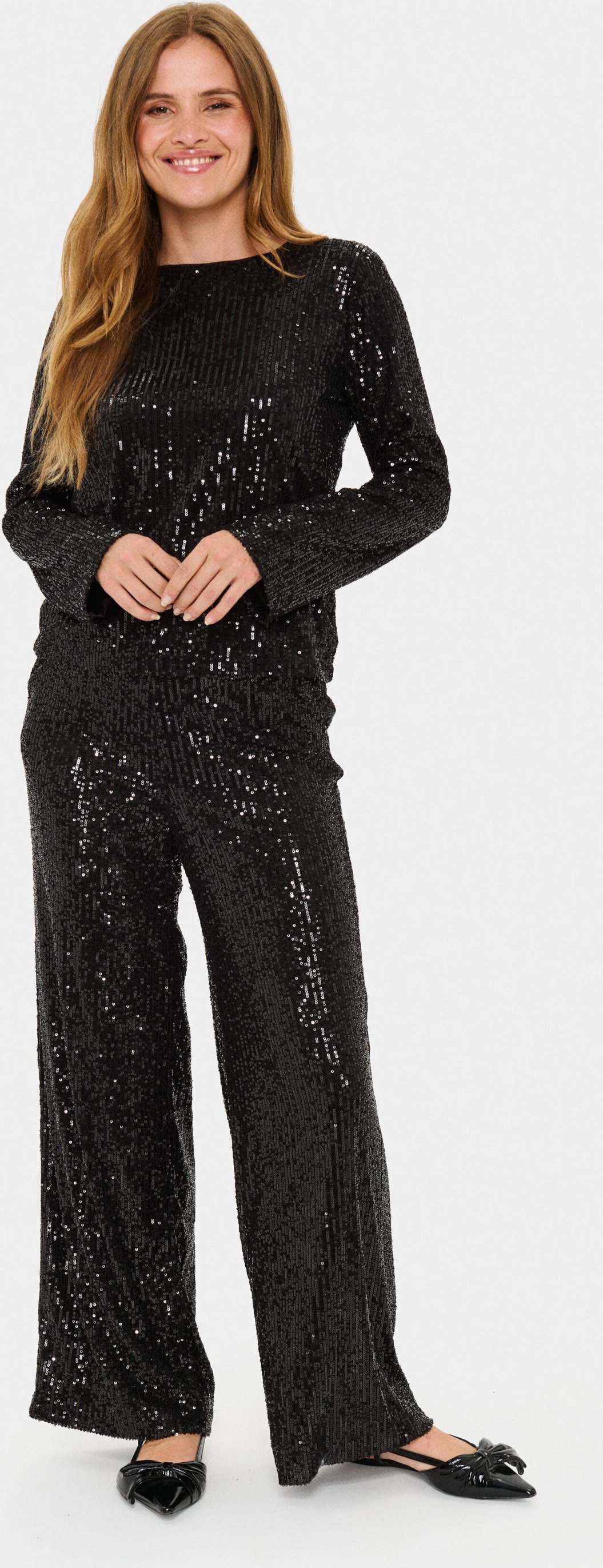 Langarm-Bluse NeyanaSZ Langarm-Bluse Gerade Passform