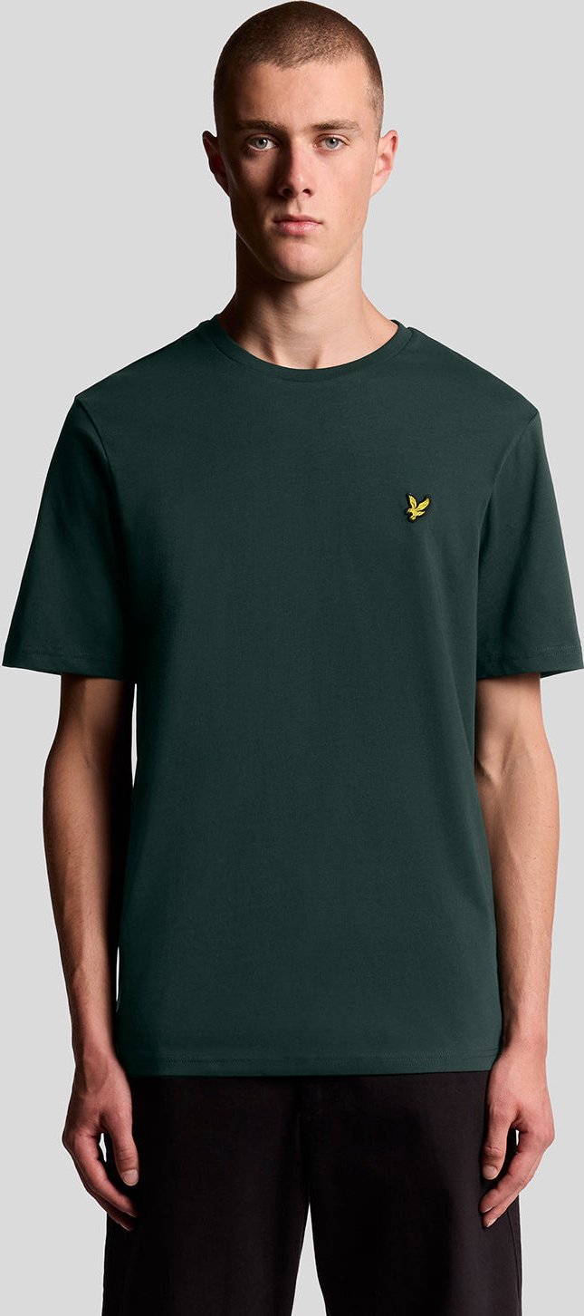Lyle & Scott Baumwoll-T-Shirt mit Rundhalsausschnitt - Grün