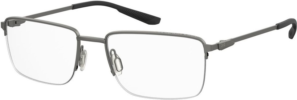 Halbrahmlose rechteckige Brille