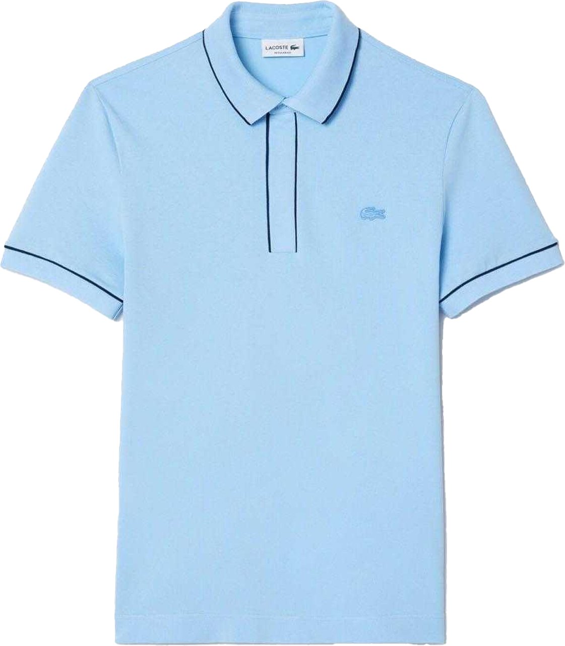 Lacoste - "Paris" Stretch Poloshirt für Herren Piqué Regulär (Hellblau)