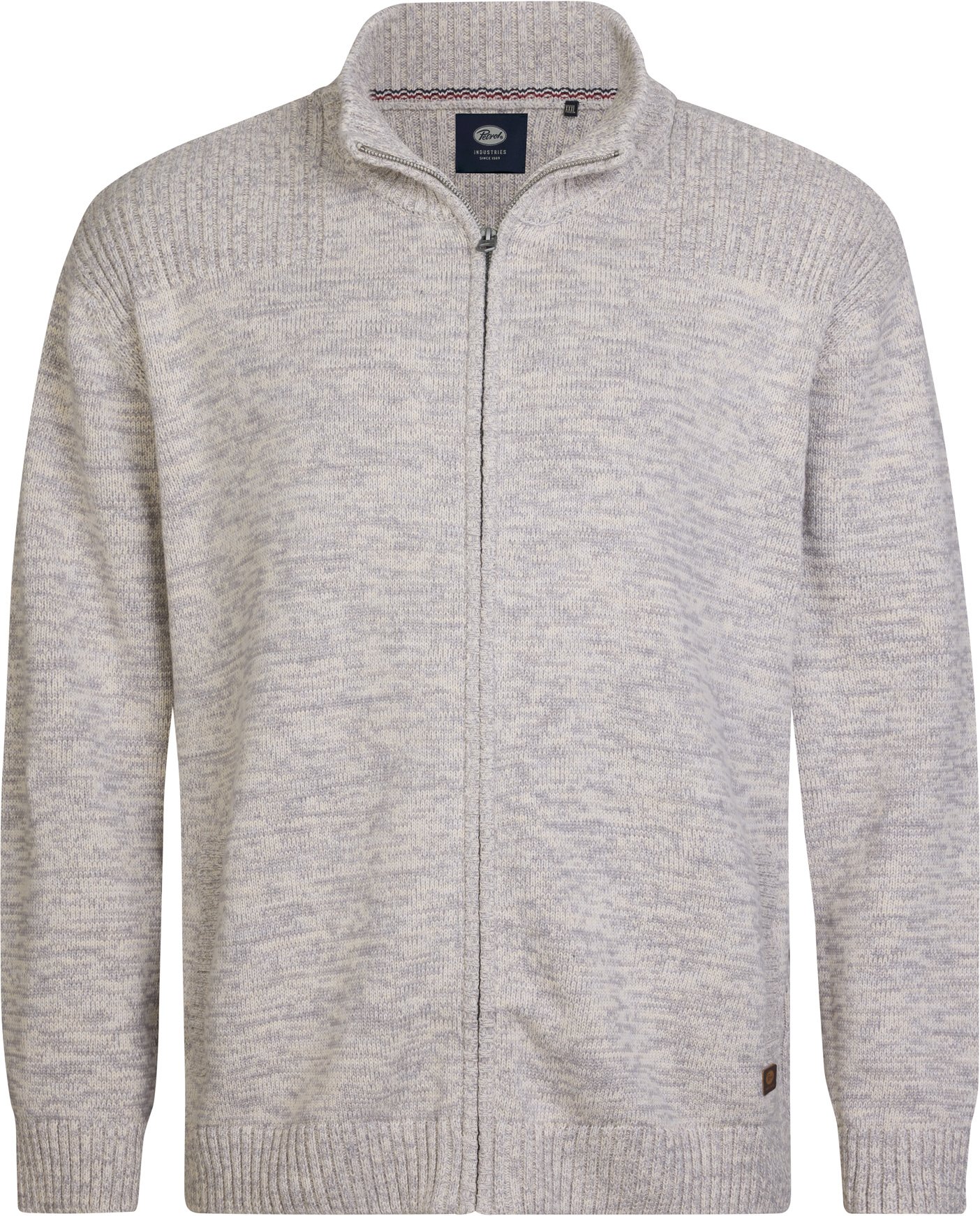 Petrol Industries - Plus Size Strickjacke Hayward Herren - Weiß