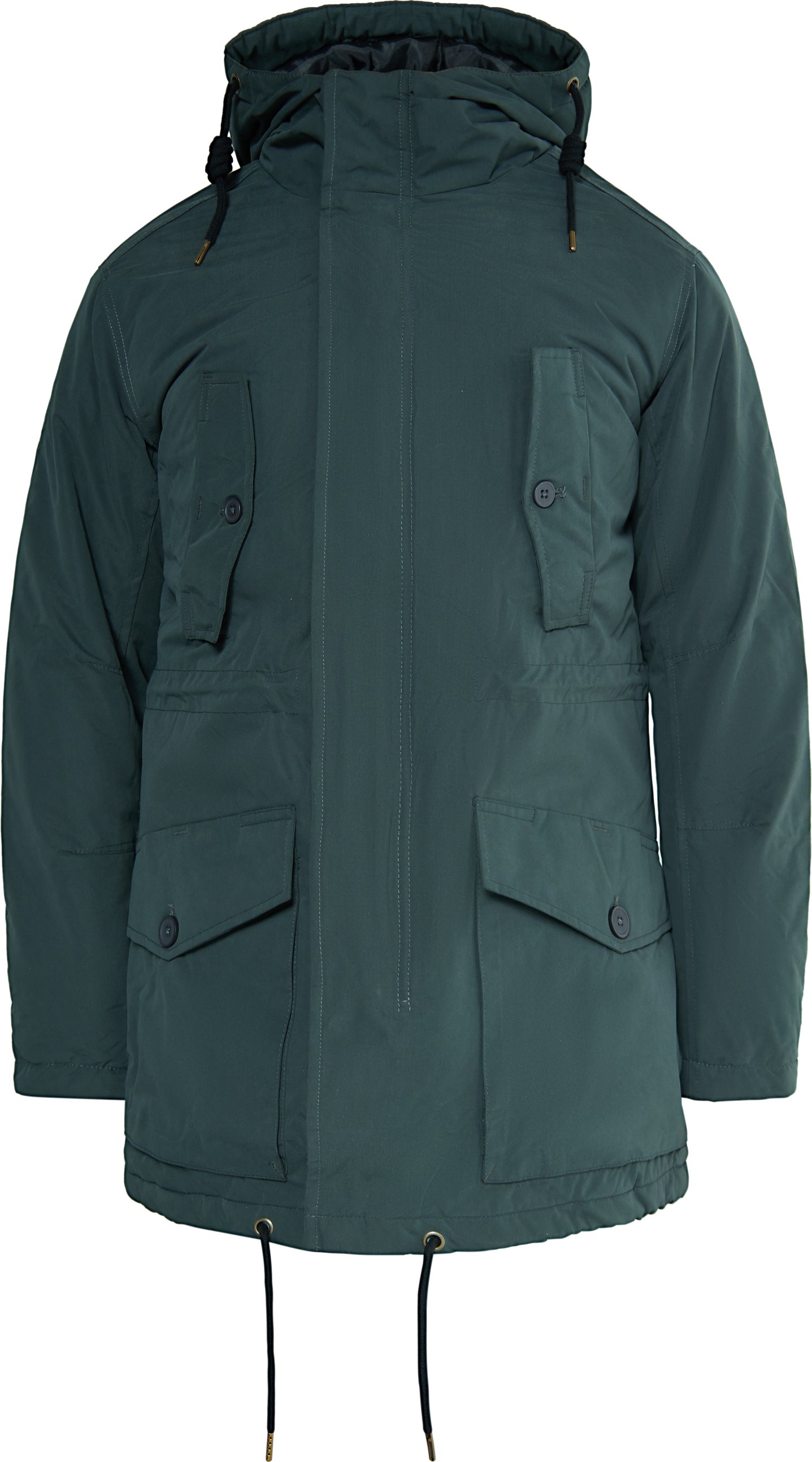 Mo Wattierter Anorak Herren Holzkohle