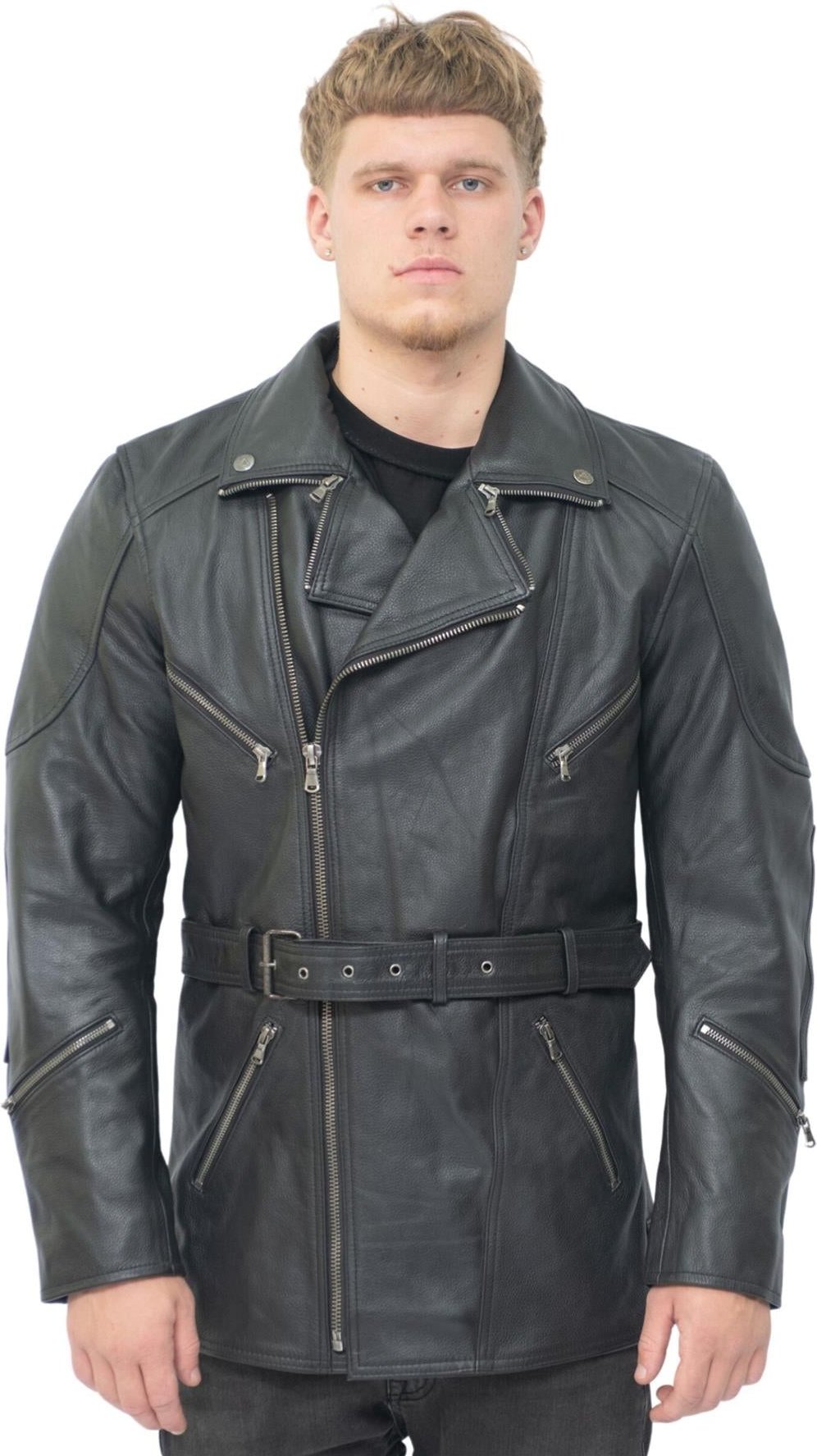 Herren Cross Zip CE Armor Bikerjacke – Budapest