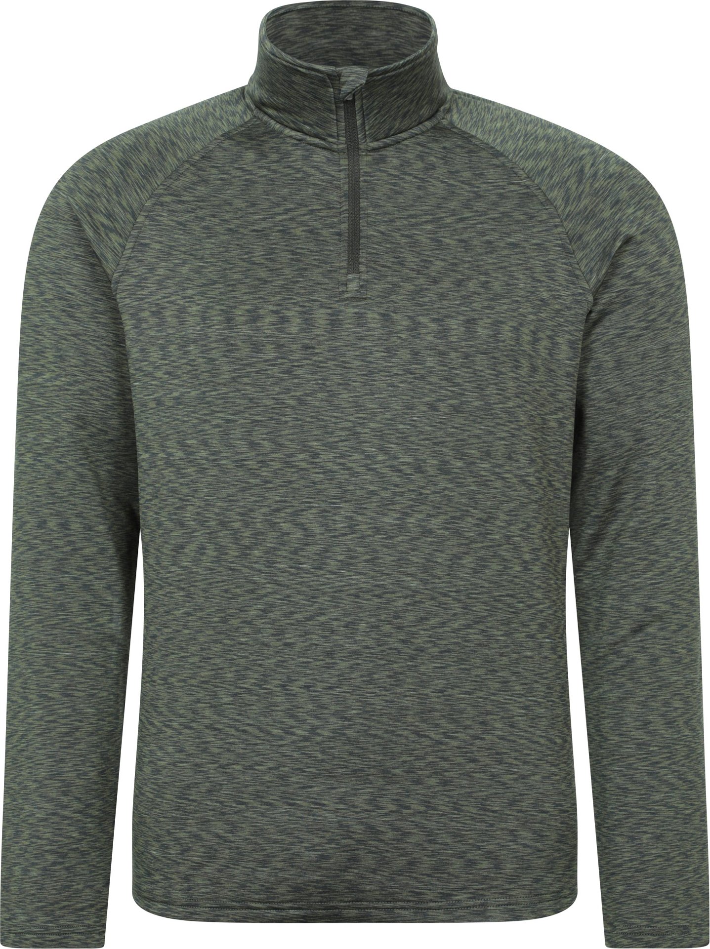 Thumbnail - Mountain Warehouse - "Power" Midlayer mit kurzem Reißverschluss für Herren (Khakigrün)