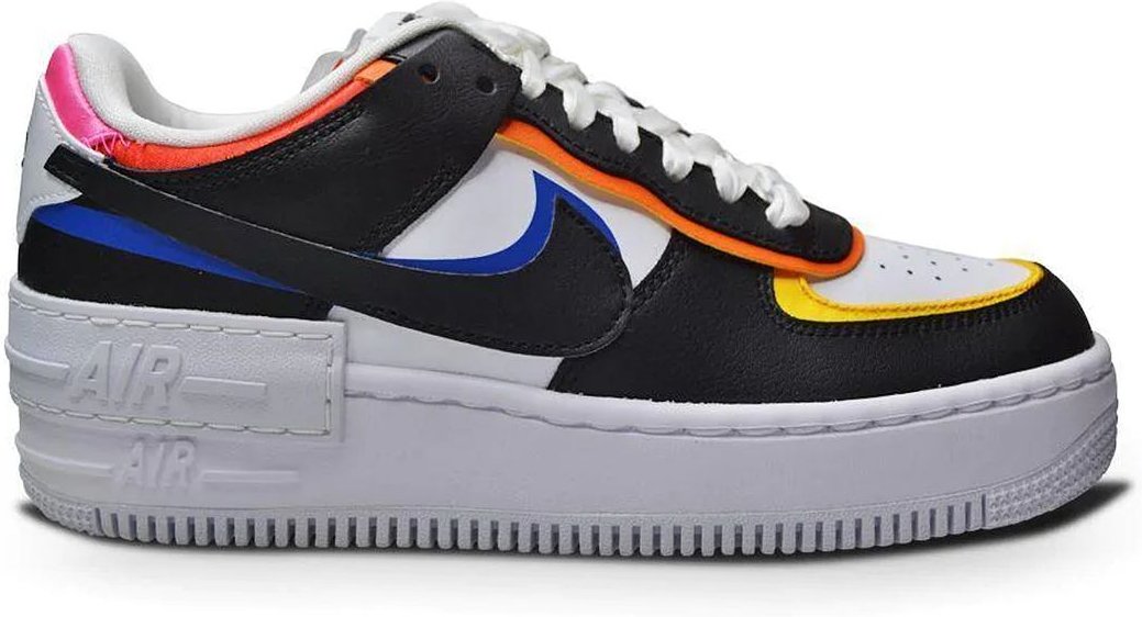 Thumbnail - Nike AF1 Shadow Schnüre-up Multicolor-Leder-Damen-Trainer DC4462 100