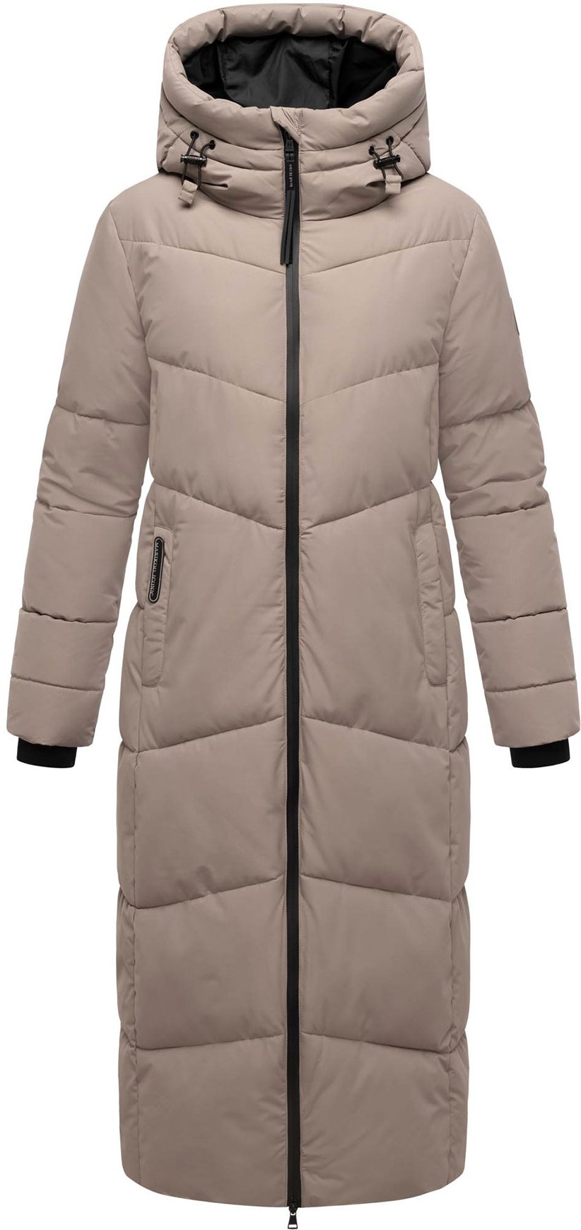 Marikoo Damen Steppmantel Firella mit Kapuze & Zwei-Wege-Reißverschluss
