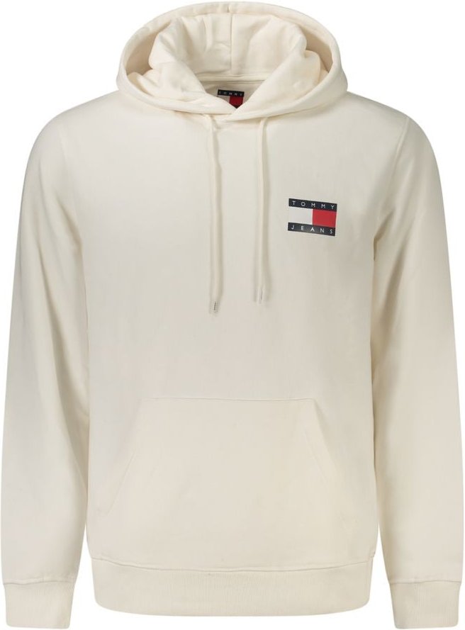 Tommy Hilfiger Weißes Baumwoll-Herren Kapuzensweatshirt