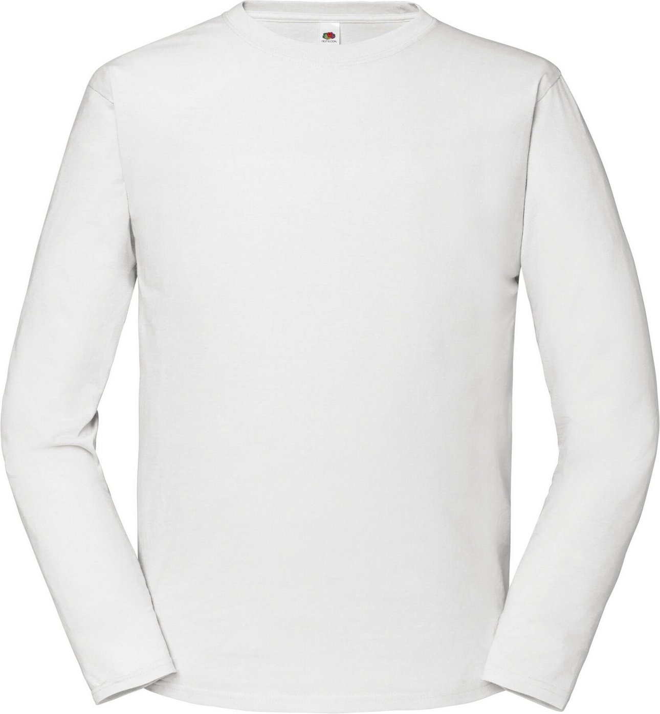 Fruit of the Loom - "Iconic Premium" T-Shirt für Herren Langärmlig (Weiß)