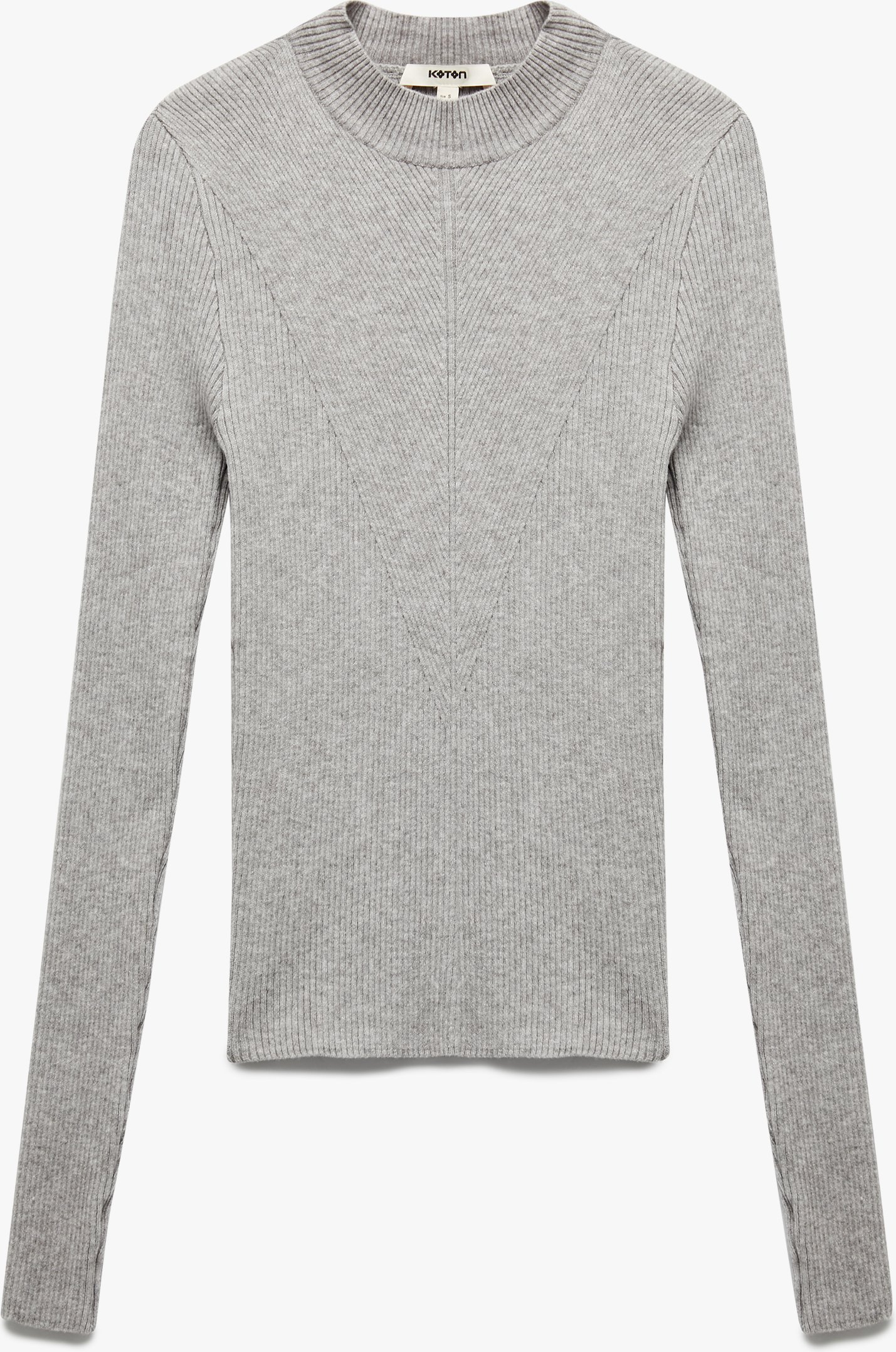 Koton SWEATERS BSC Stehkragen-Strickpullover Viskose