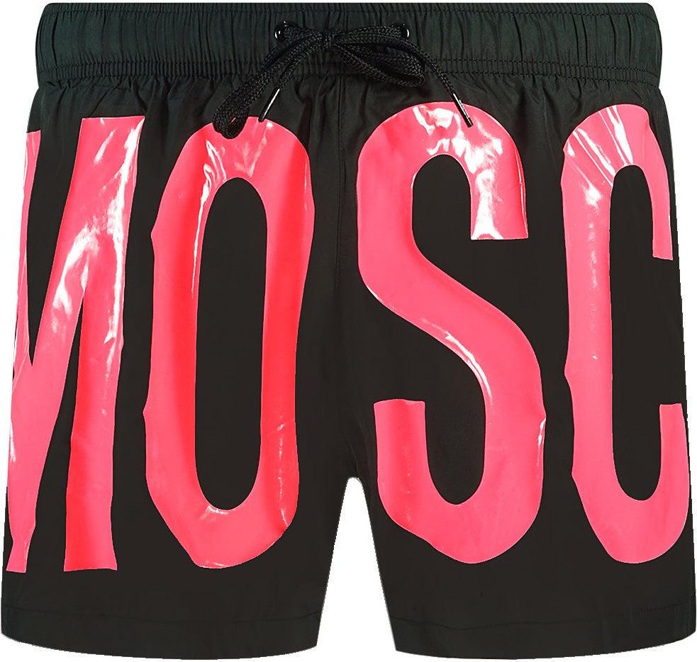 Moschino - Badeshorts für Herren (Pink/Schwarz)
