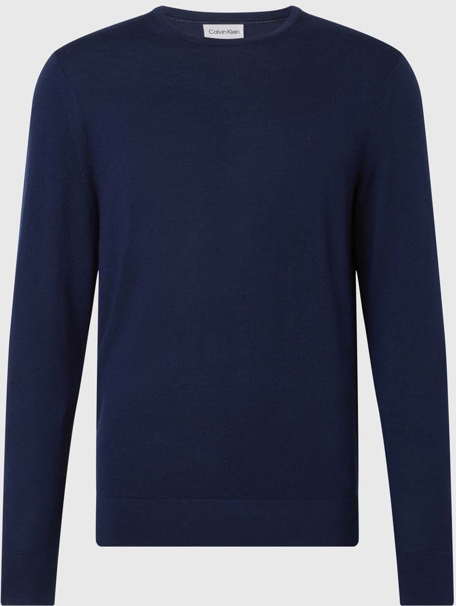 Herren Calvin Klein Merinowolle Pullover in Marineblau