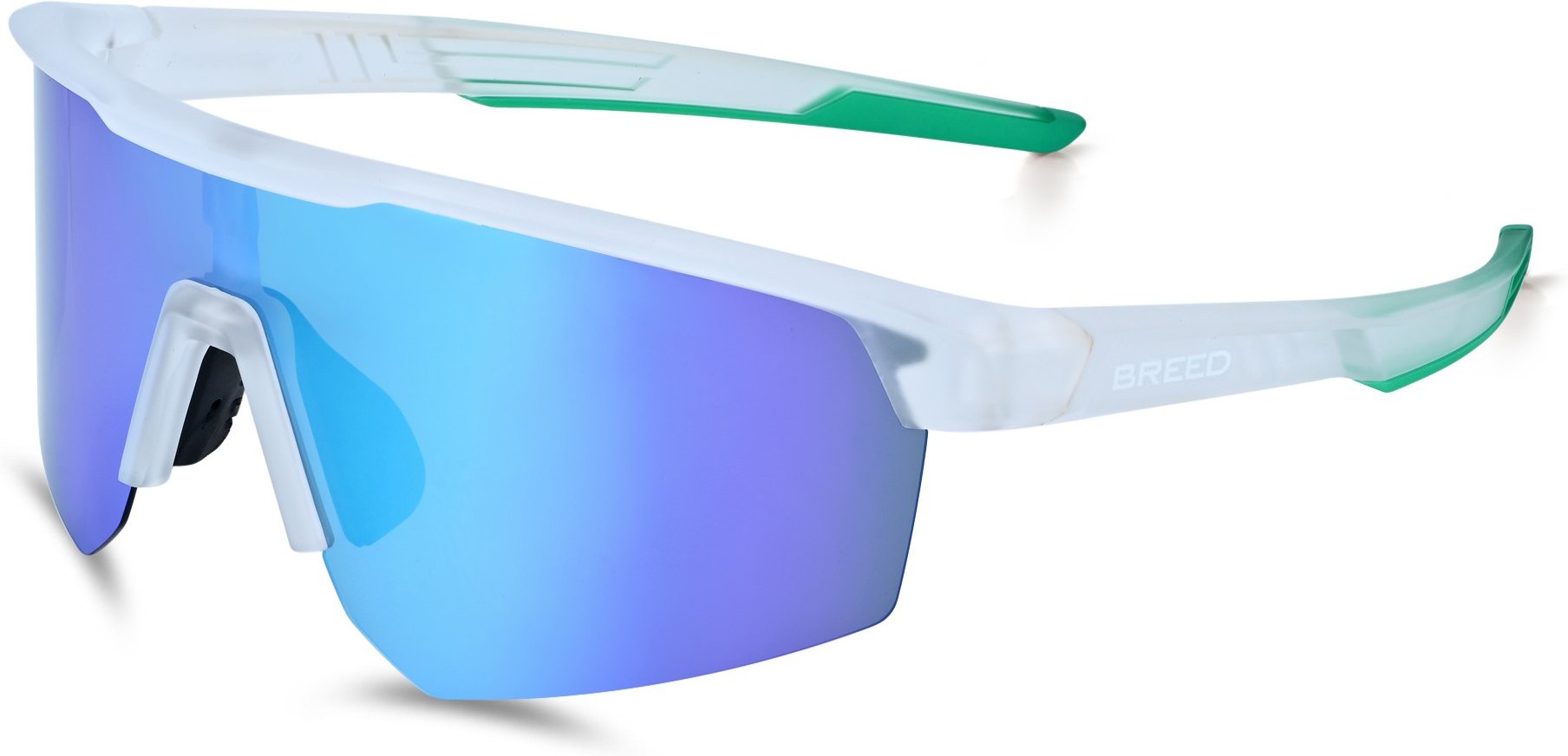 Lunettes de soleil polarisées Breed Nyxon - Blanc/Vert