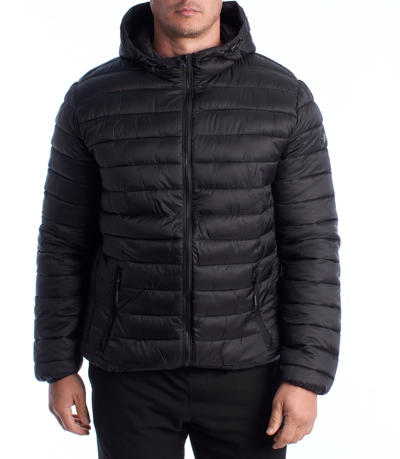 Herren-Steppjacke mit Kapuze US42127019