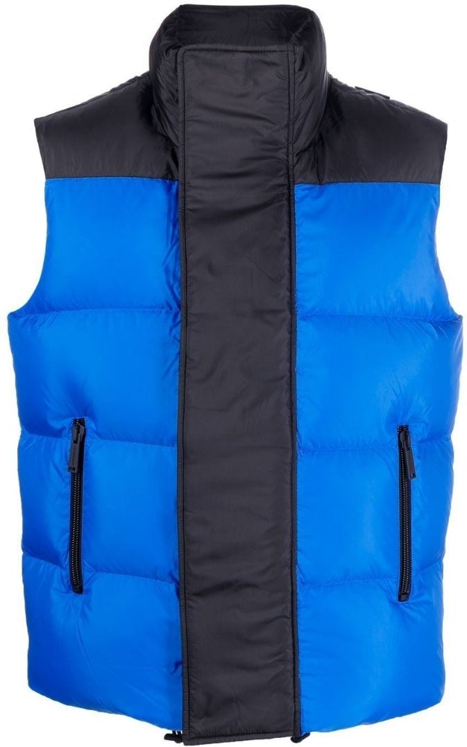 Dsquared2 Blaue Gilet-Daunenjacke