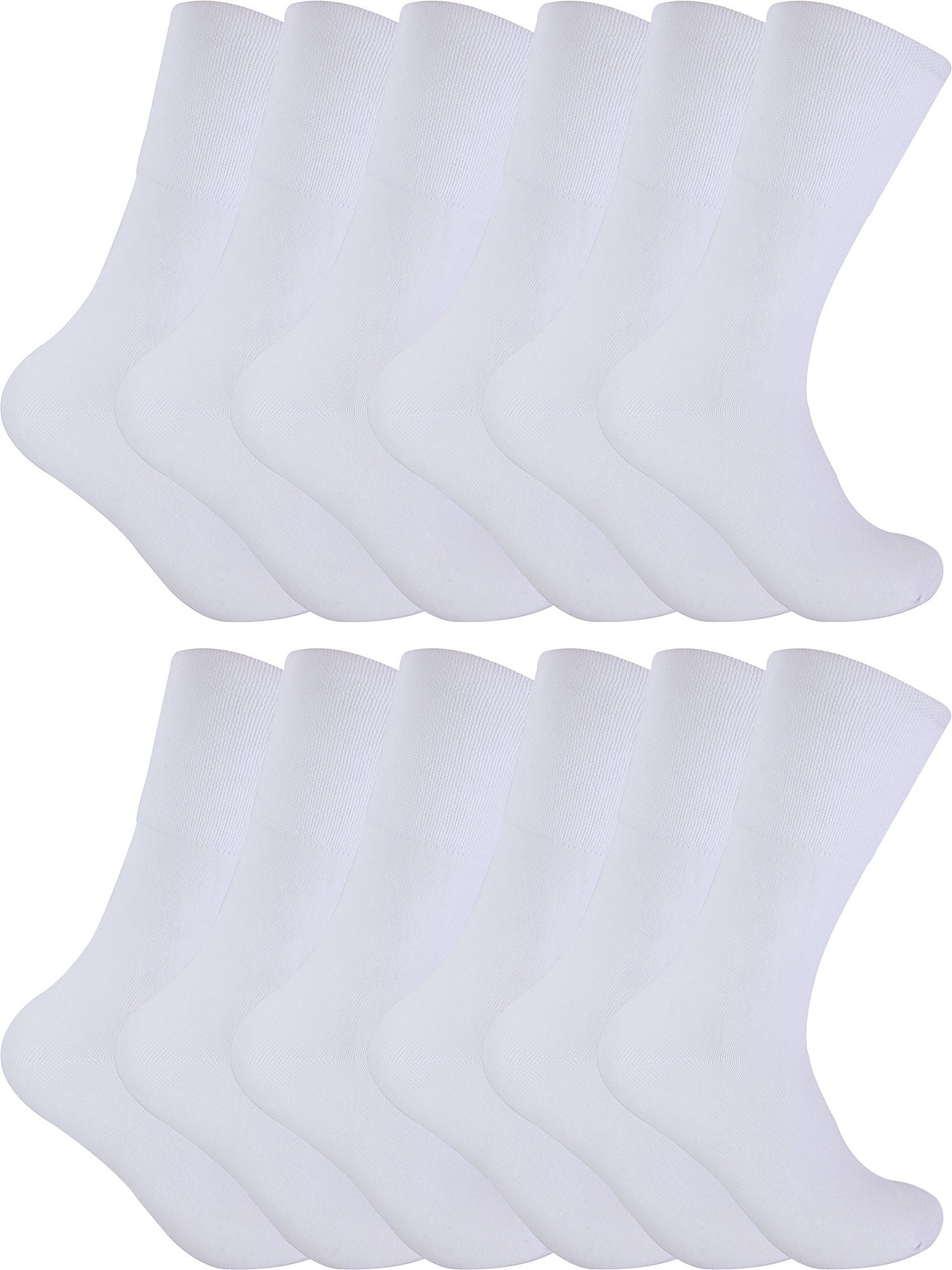 12 Paar Herren thermische diabetische Socken | Socken Snob | Nicht elastische extra breite diabetische Socken für schlec...