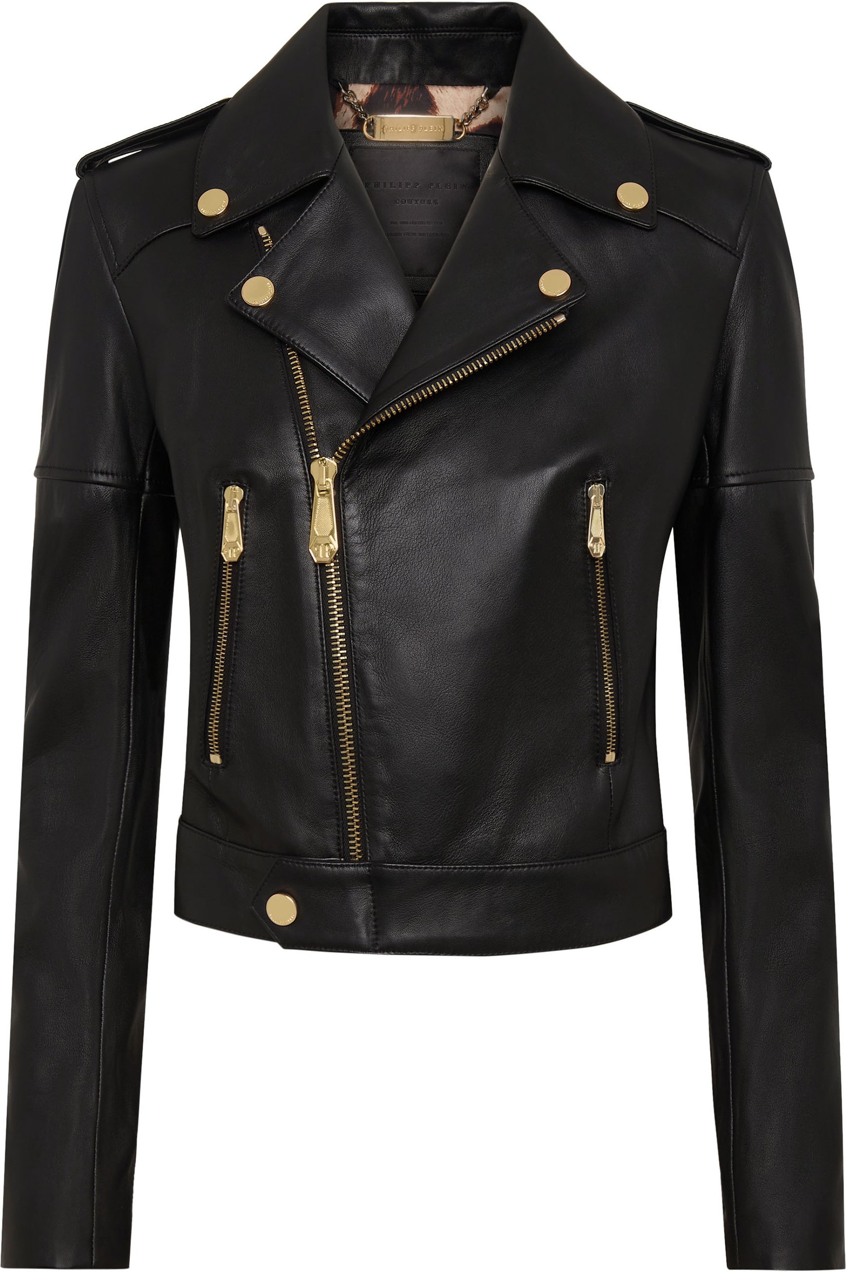 Leder Biker-Jacke